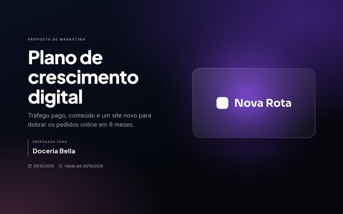 Proposta de exemplo: Agência de marketing