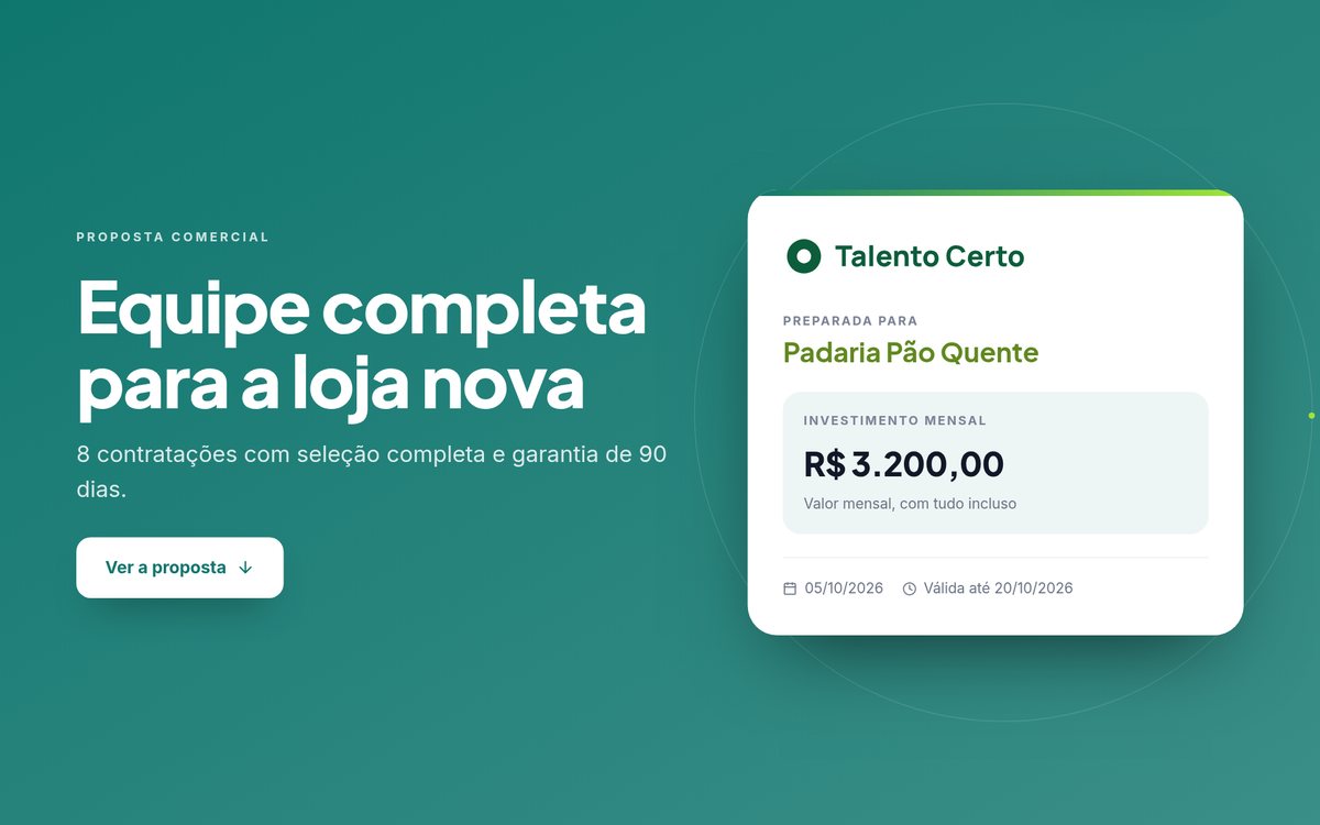Proposta de exemplo: Consultoria de RH